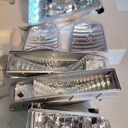92-96 Ford F150 F250 F350 92-96 Bronco LED Headlights Luces Micas Calaveras Faros Faroles Focos Headlamps 