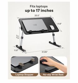 [Box not opened] Height & Angle Adjustable Lap Desk Laptop Stand for Bed
