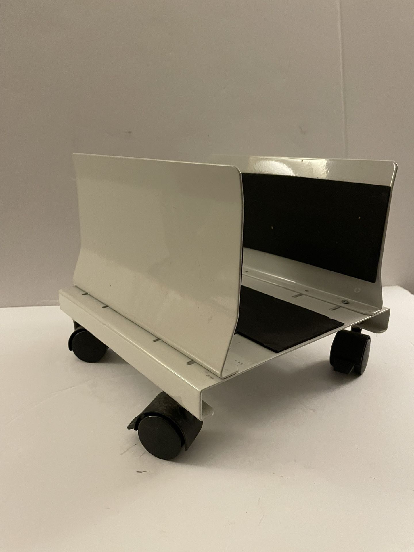 Adjustable Computer Tower Holder/Stand With Lockable Wheels