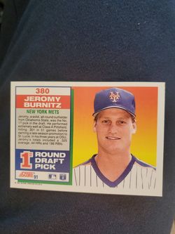 Score 91' Jeremy Burnitz Rookie baseball card