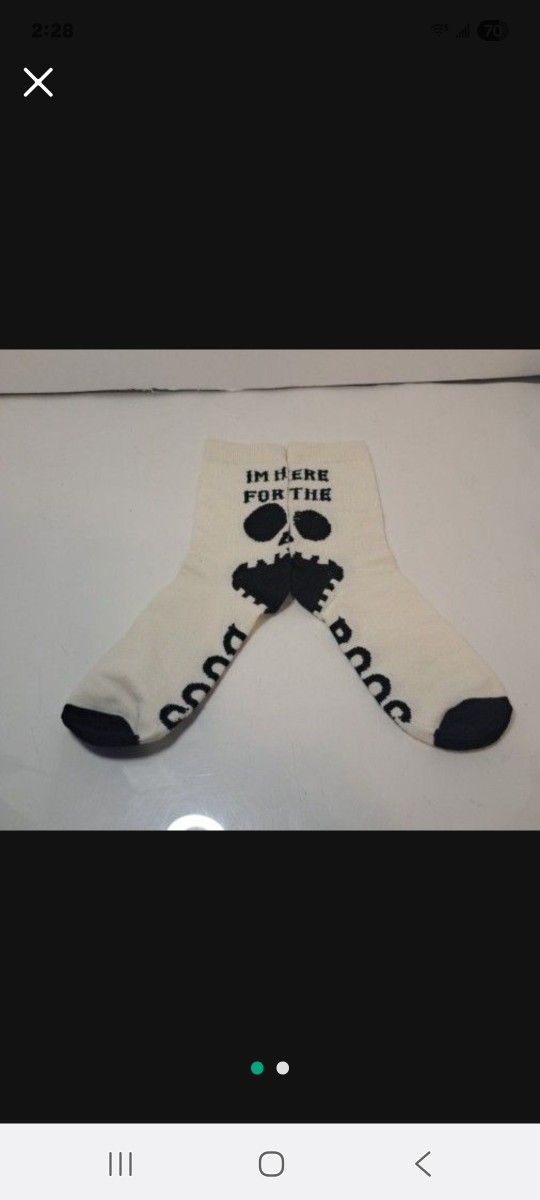 Halloween Socks "I'm Here For The Boos"