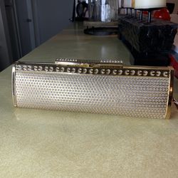 Gold Clutch Purse With Gems