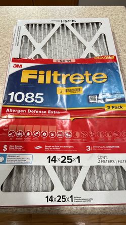 3M Filtrete 1085 Air Filters 14x25x1 2-Pack