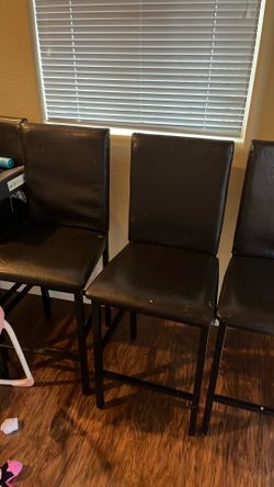 Black counter height stools set of 4
