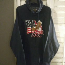 STEVE & BARRY'S USA HOODED SWEATER