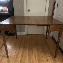Solid Wood Drop-Leaf Dining/Console Table - 3 Leaves/Multiple Sizes