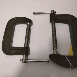 2 C- Clamps 3 Inch & 4 Inch 