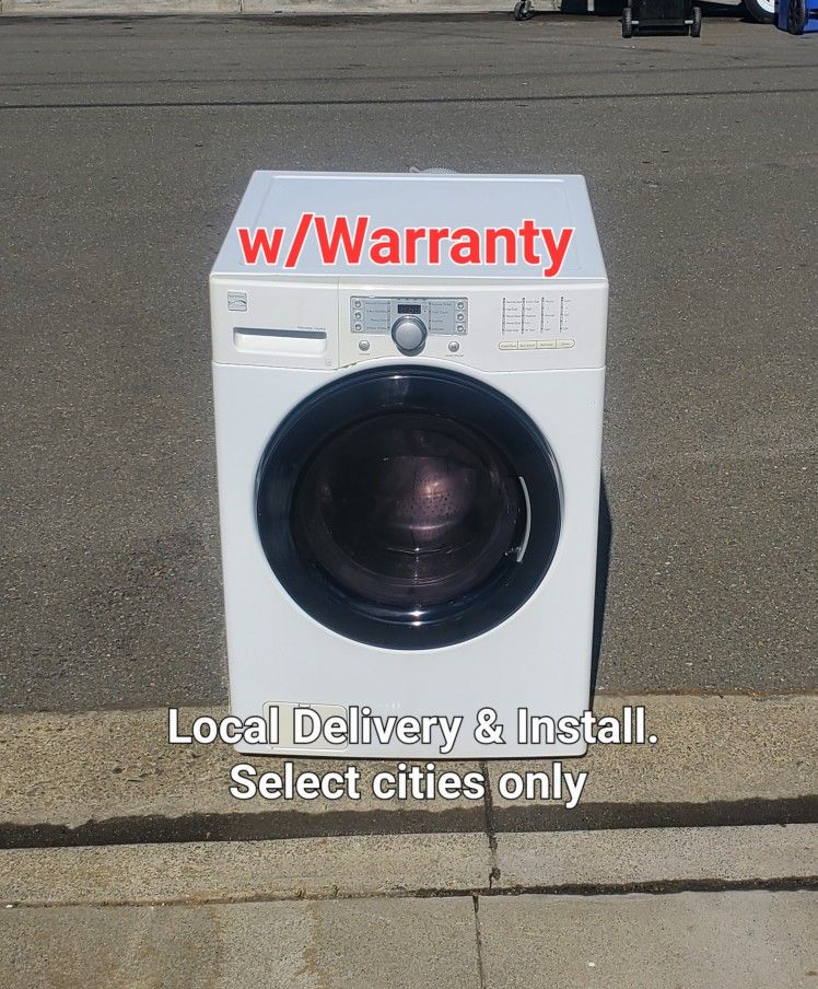 Clean Good Working Kenmore Front Load Washer Local Delivery With Warranty 