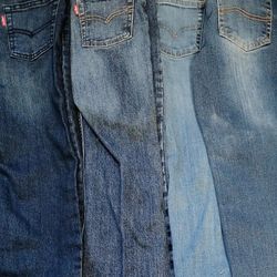 Three Pair Boys Levi's 511 Size 7 Regular One Pair Of Levi's Jeans One Pair Of Levi's Are New With Tags