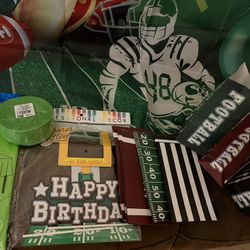 Football Theme Birthday bundle $35obo 