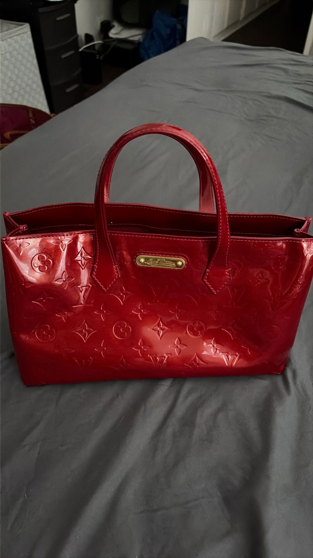 Authentic Red Louis Vuitton Vintage Handbag
