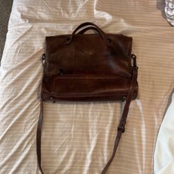 Italian leather cross body bag 