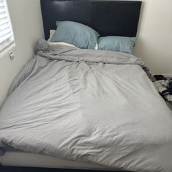 Ful size black bed frame only