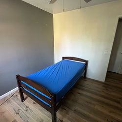 ***FREE. Twin Bed Frame.*** Brown Wood. Just Pick up.