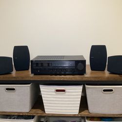 Yamaha Model RX 330 Stereo Receiver & 4 Yamaha Model NS-A425 Bookshelf Speakers