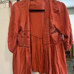 Orange Vest/Kimono 