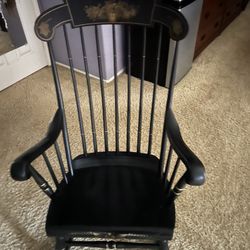 Black Antique Rocking Chair