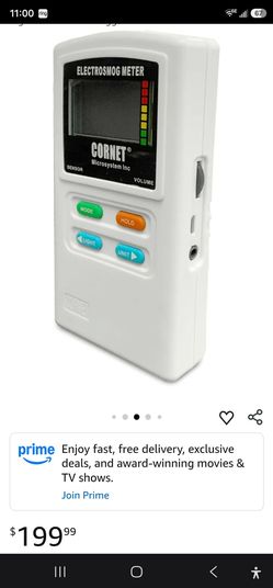 EMRSS Cornet ED88TPlus 5G Latest Version Tri Mode Meter EMF/RF Detector/Acoustic and Low Frequency Gaussmeter and Electric Field Meter with Sound Sign