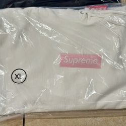 Supreme Box Logo Hooded Sweatshirt White XL