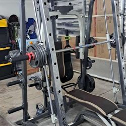 Home Gym (Smith Machine, Sit Up Bench, Barbell, Hex Bar, Cable Machine Threadmil, Bowflex Kettlebell, Etc.)