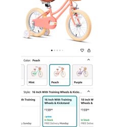 Girls Bike with Basket 