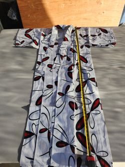 Floral Print Maxi Dress or Kimono Robe