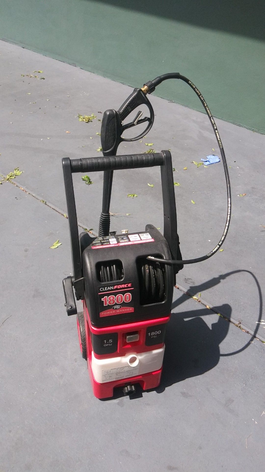 Electric pressure washer.