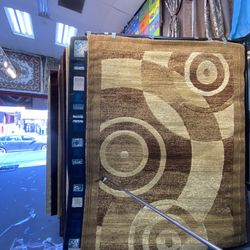 5x7 Area Rugs Carpet Rugs Modern Design Thick Colors Beige Brown