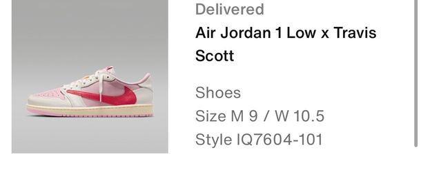 Travis Scott x Air Jordan 1 Retro Low OG 'Sail Tropical Pink'