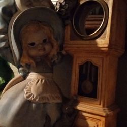 Antique Doll Statue 