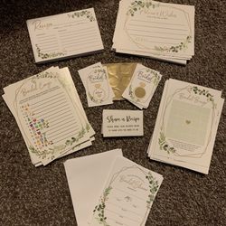 Bridal Shower Decor/games/cards