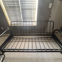 Adjustable Sofa - Futon Metal Frame And black Futon Included