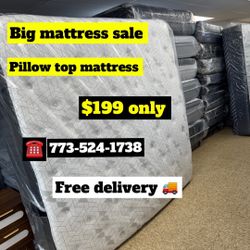Pillow Top $199 Only Free Delivery 🚚 