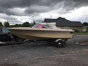 Fiberform boat with trailer
