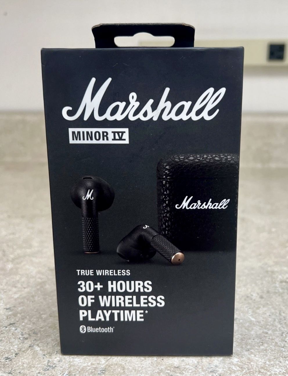 Marshall Minor IV True Wireless Bluetooth Earbuds - Black