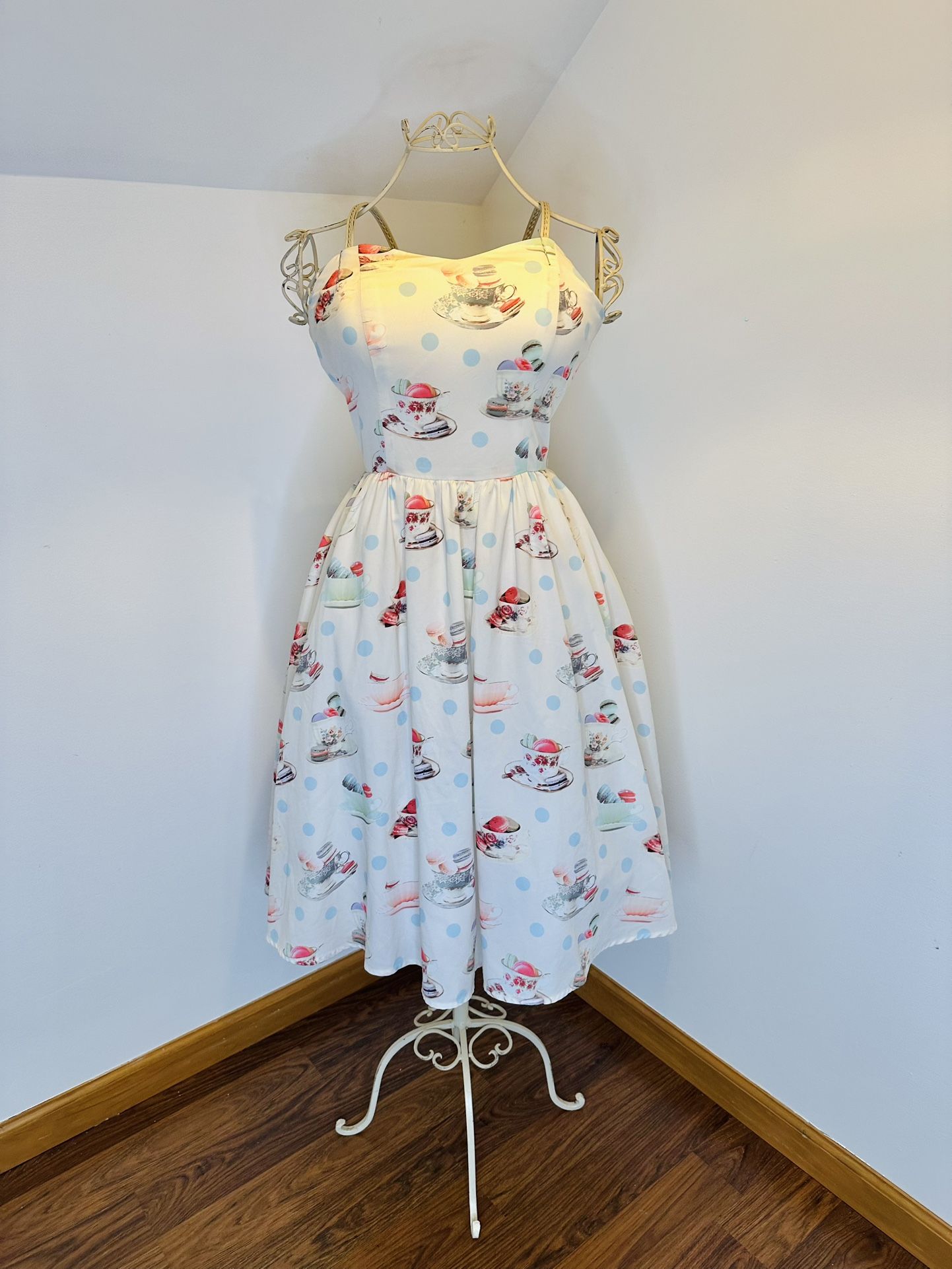 Vintage Tea Party Print dress