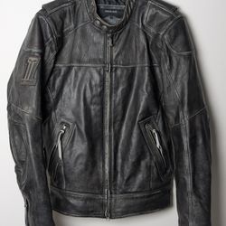 Harley-Davidson Riding Gear Leather Jacket Goatskin Black Men’s Large HDMC Patch
