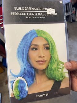 Blue/green Wig