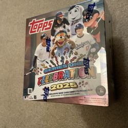 Topps 2025 Celebration Mega Box Series One Mascot Autograph Patch Cards