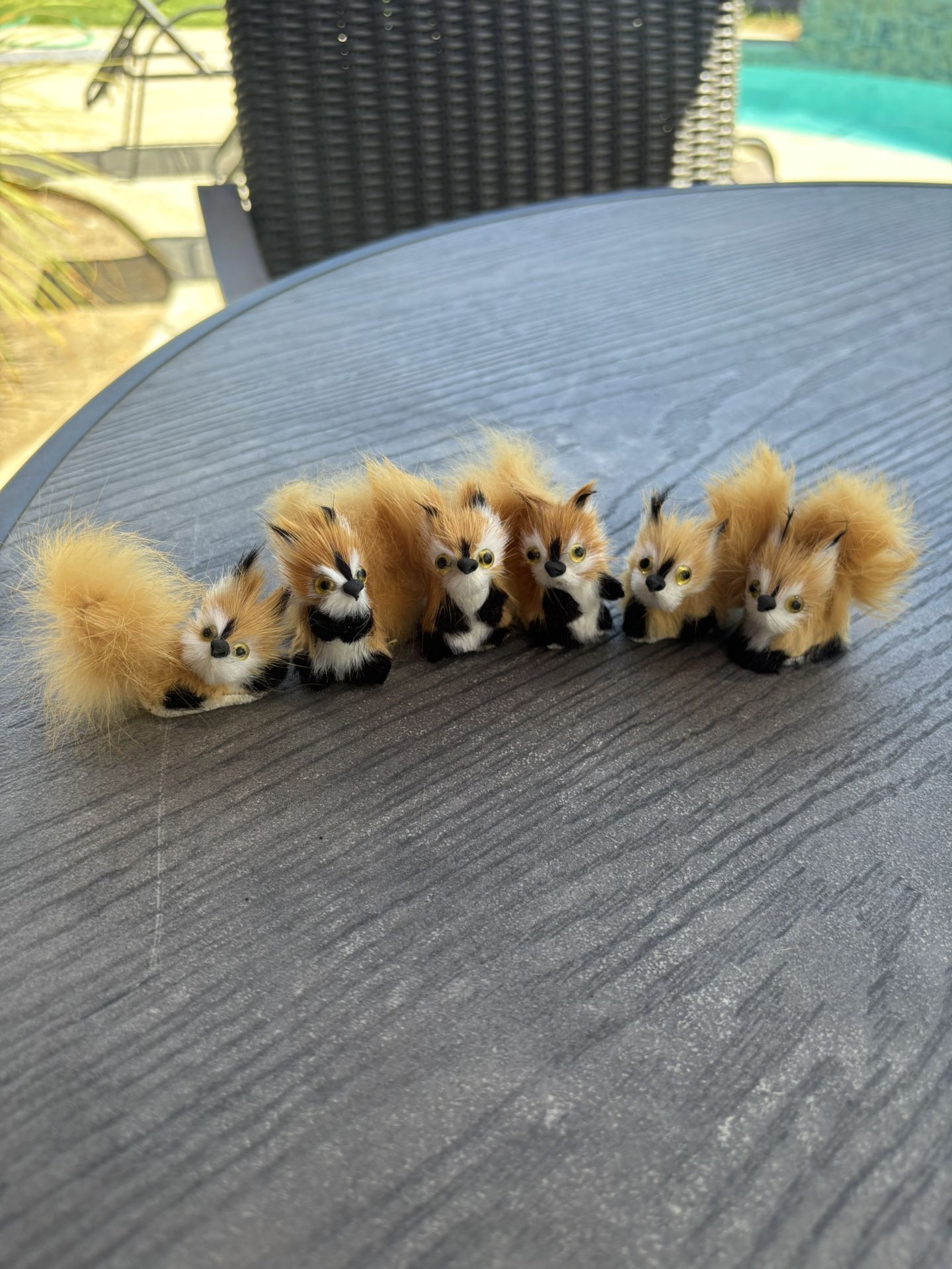 Handmade Squirrels Figurine Set