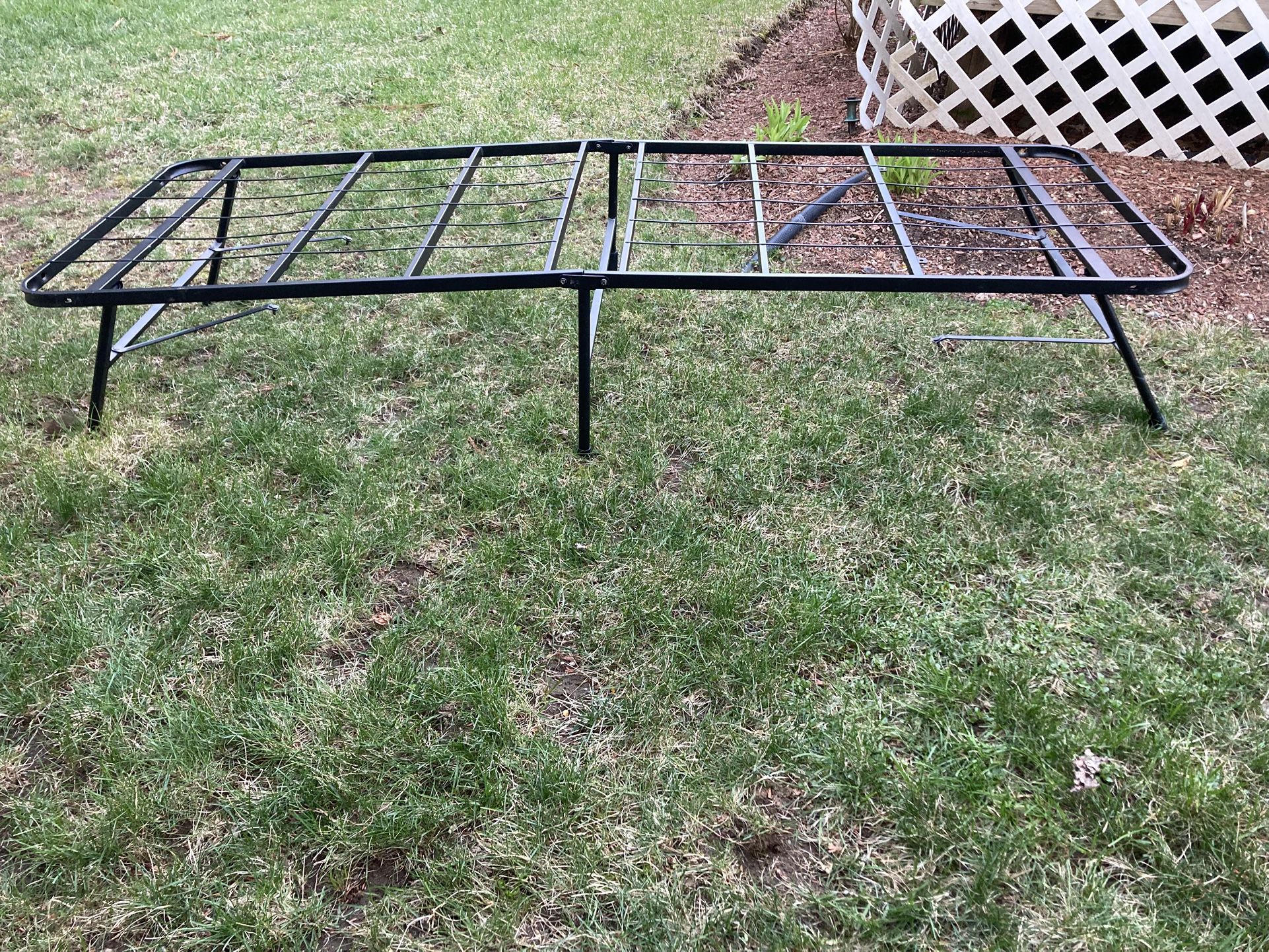 (2) Foldable Metal Bed Frameds