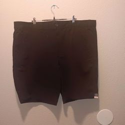 St. John's Bay Men's Black Flat Front Shorts