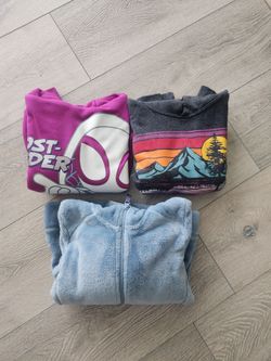 Bundle of 3 Kids Hoodies and Fleece Jacket