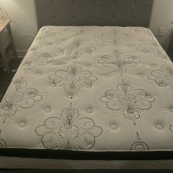 Queen Bed Frame + Ashley Mattress + Protector - Pickup 12/31 for Mattress