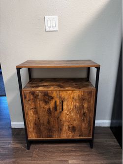 2-Door Buffet Sideboard Kitchen Cupboard Storage Cabinet with Open Shelf