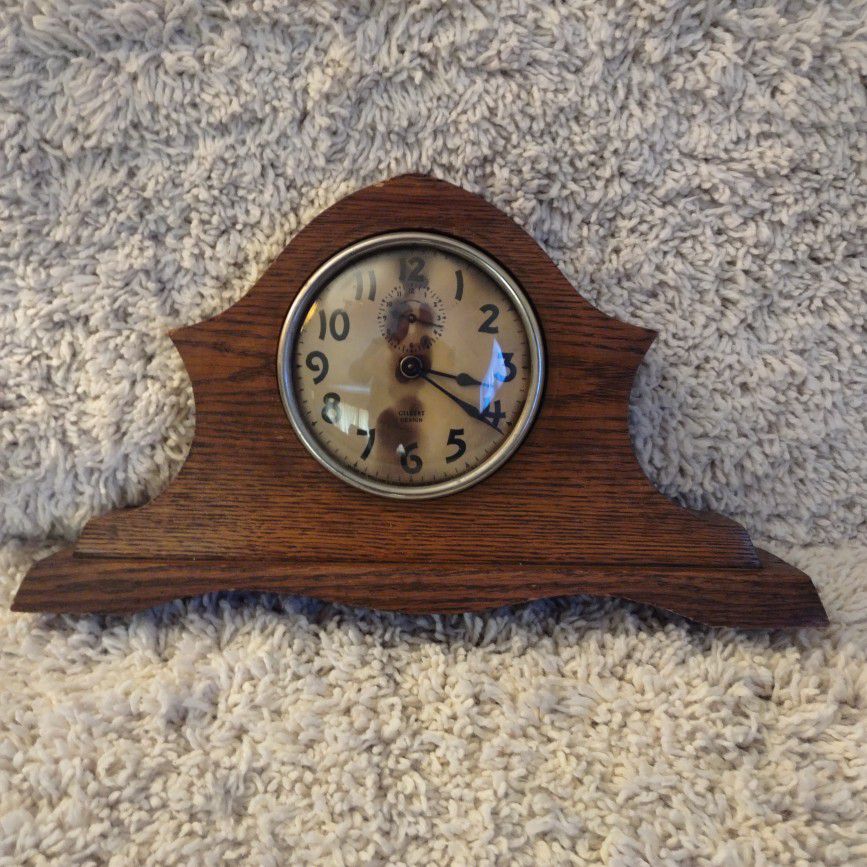 Antique Gilbert Design Mantle Clock Pat. 1922 for Restorationz