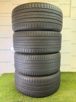 U873  285 40 22 110Y  Continental  ContiSportContact 5  Run Flat  4 Used Tires  75% - 80% Life 