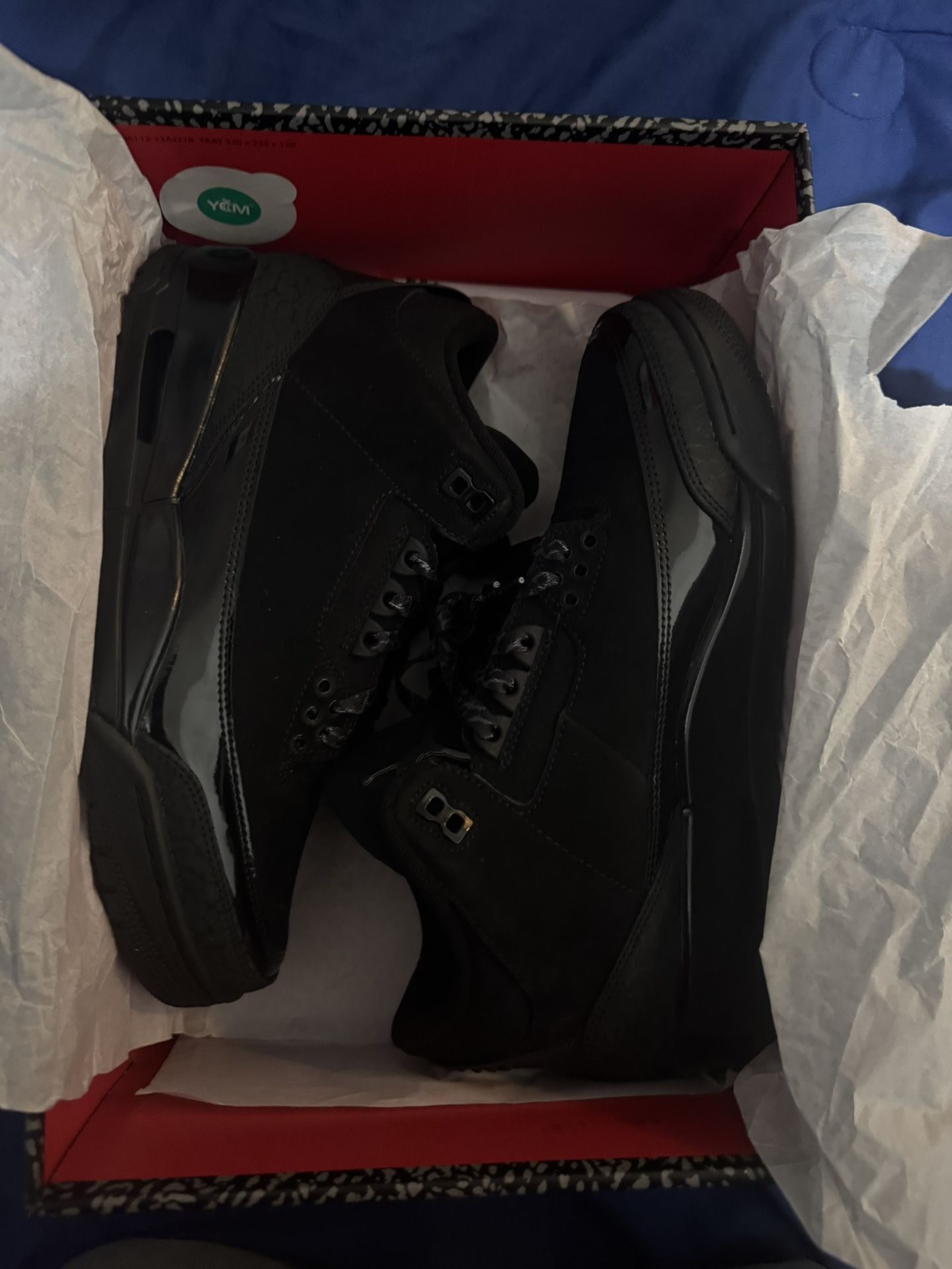 Jordan 3 Black Cats 8.5