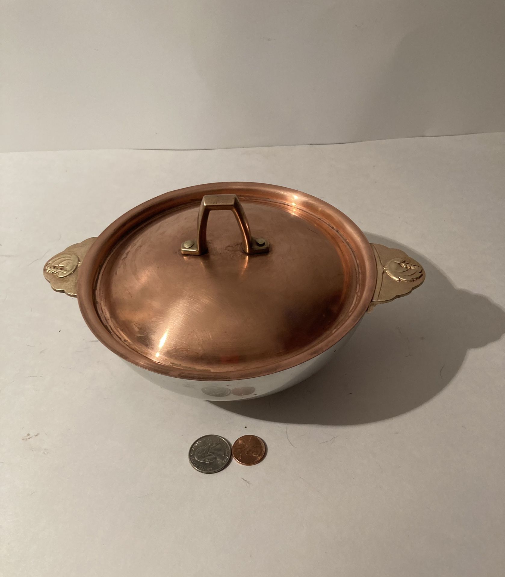 Vintage Copper, Brass And Silver Bowl