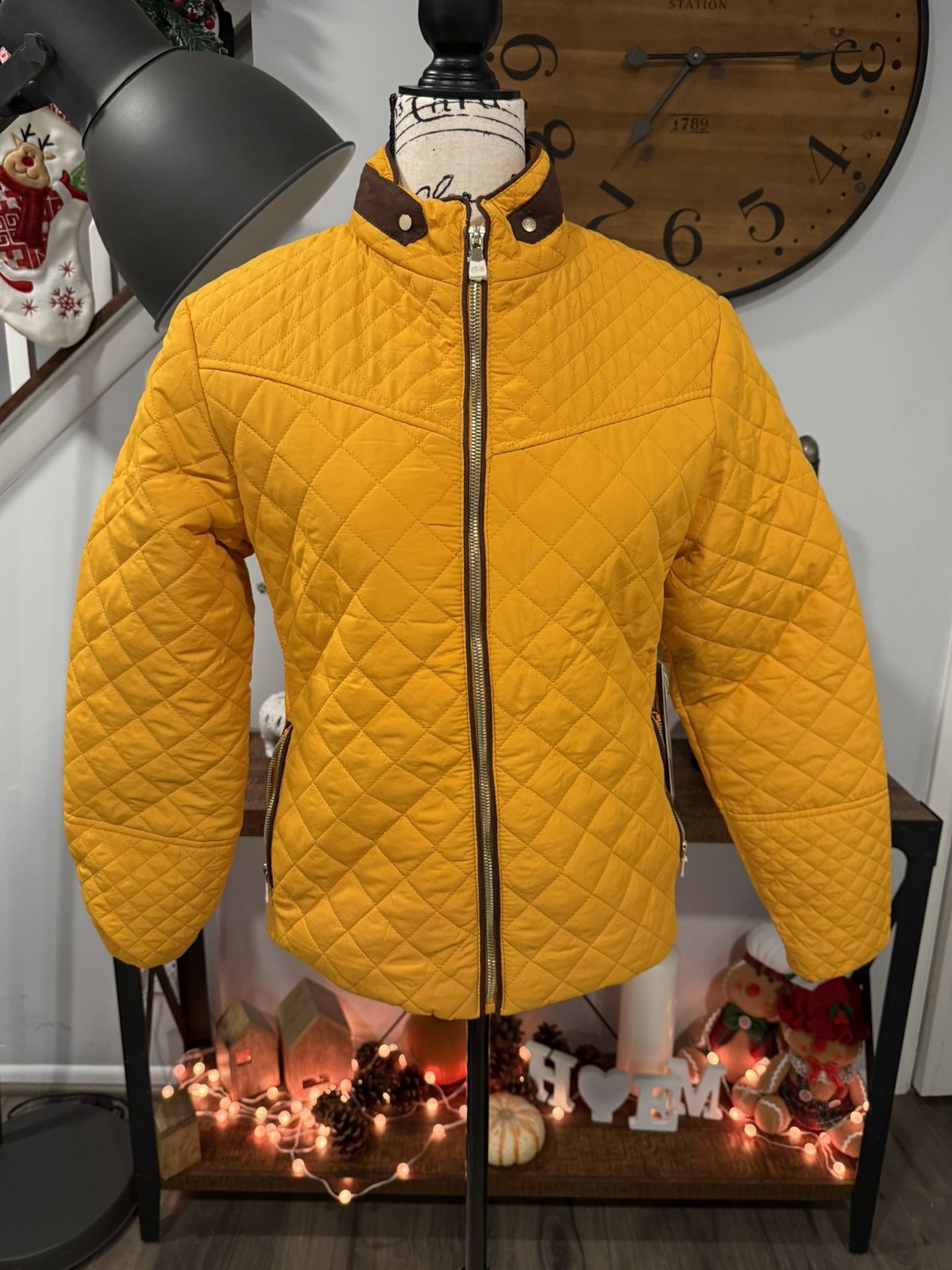 Novish Collection Women’s Mustard Jacket Size Petite Medium